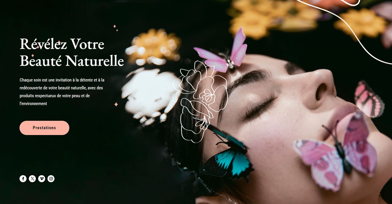 site pour salon de beauté