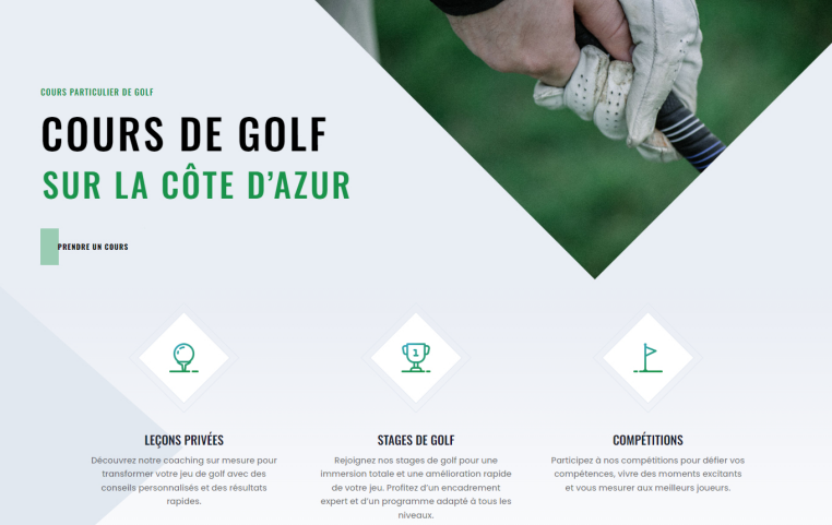 Cours de golf